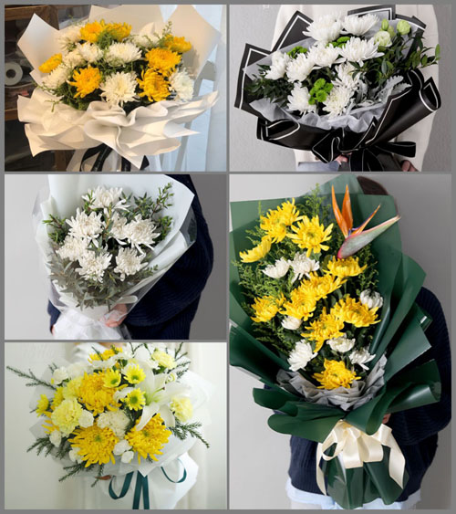 湖北黄冈市黄梅县停前镇白事花束代送